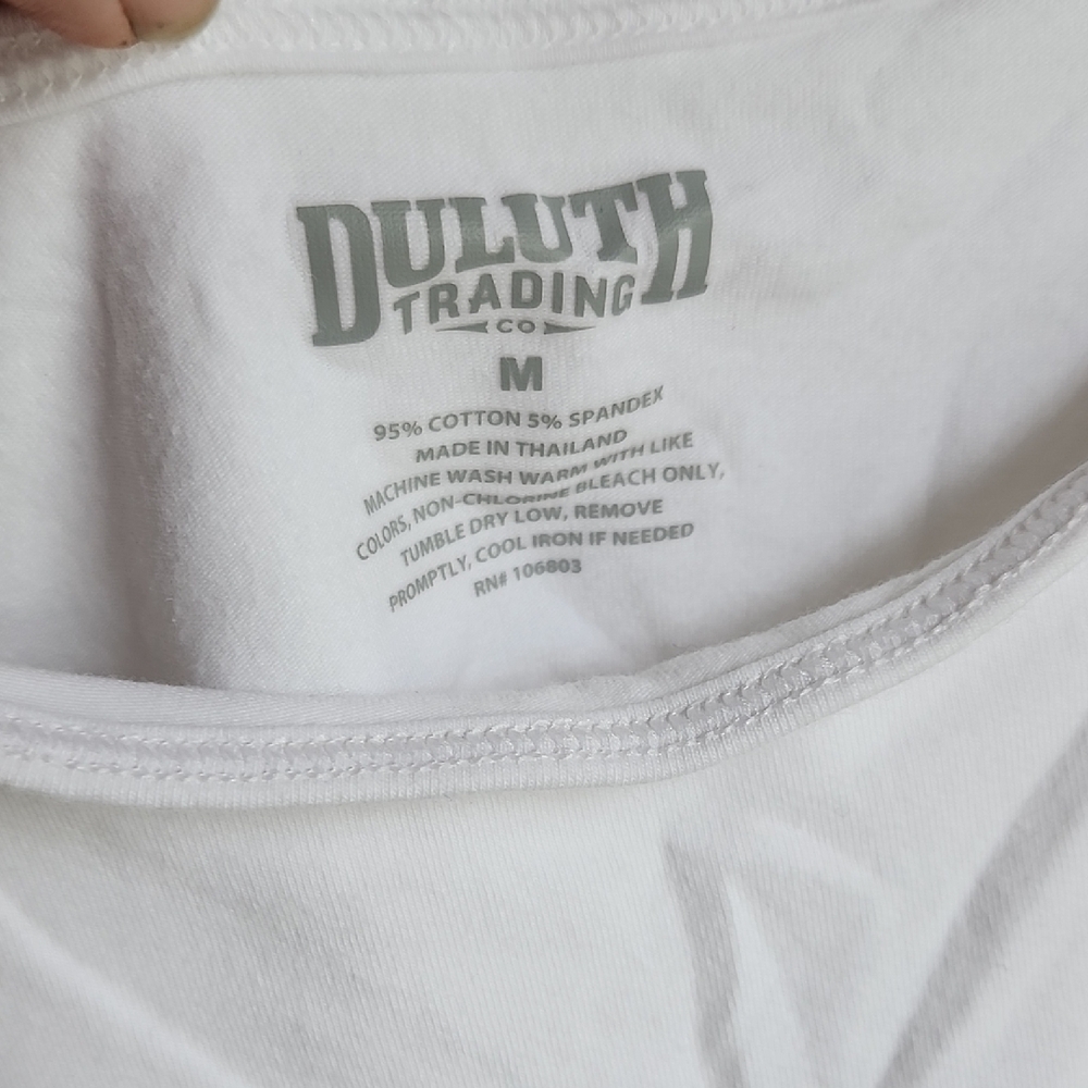 Duluth Trading Co White Tank Top - Picture 2 of 6